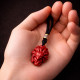 帝王砂九尾狐吊坠 CINNABAR FOX SPIRIT PENDANT 
