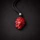 帝王砂九尾狐吊坠 CINNABAR FOX SPIRIT PENDANT 