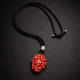 帝王砂九尾狐吊坠 CINNABAR FOX SPIRIT PENDANT 