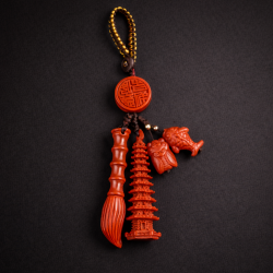 帝王砂文昌宝挂 CINNABAR AUSPICIOUS CHARM FOR STUDY