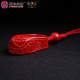 帝王砂贵人鞋 PENDANT OF CHINESE ANCIENT COINS AND SHOES IN CINNABAR 帝王砂贵人鞋 PENDANT OF CHINESE ANCIENT COINS AND SHOES IN CINNABAR