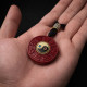 紫金砂八卦平安吊坠 CINNABAR PEACE PENDANT