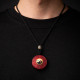 紫金砂八卦平安吊坠 CINNABAR PEACE PENDANT