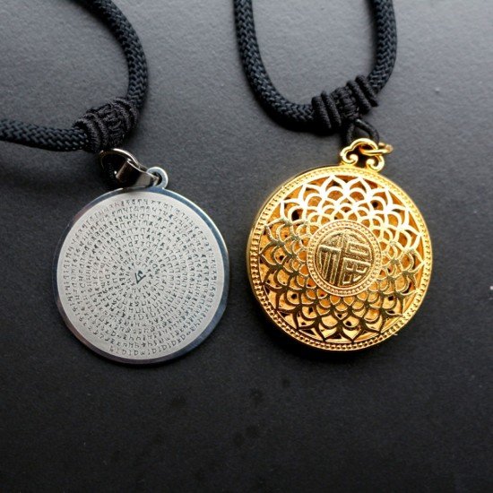 八吉祥光双吊坠