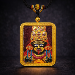 双财神唐卡吊坠 Wealth Gods Thangka Pendant