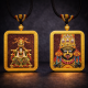双财神唐卡吊坠 Wealth Gods Thangka Pendant