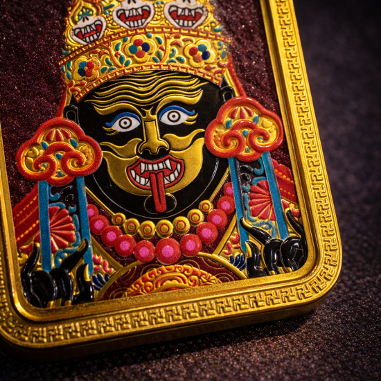 双财神唐卡吊坠 Wealth Gods Thangka Pendant