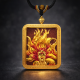招财灵狐唐卡吊坠 Spiritual Fox Thangka Pendant 招财灵狐唐卡吊坠 Spiritual Fox Thangka Pendant