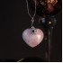 紫锂辉爱心项链