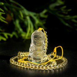 白水晶佛祖珠链 白水晶佛祖珠链