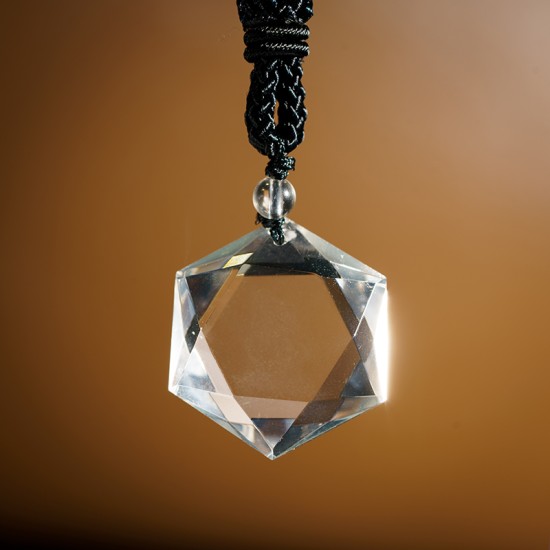 白水晶大卫星吊坠 - 小 Clear Quartz Star of David Pendant - Small