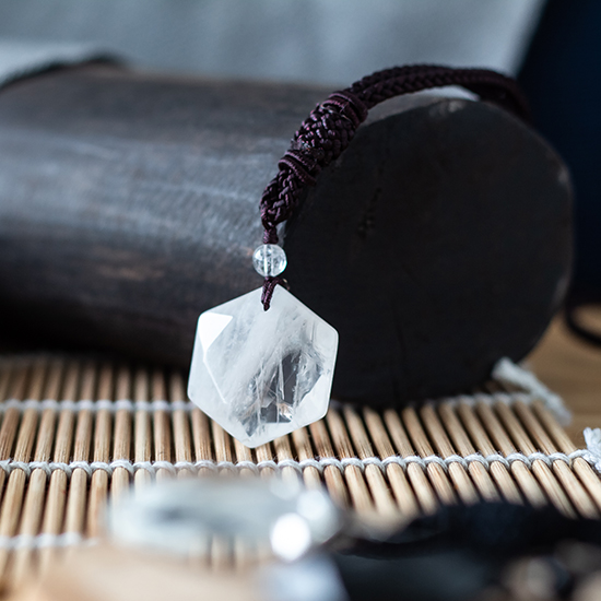 白水晶大卫星吊坠（纯白）Milky Quartz Star of David Pendant