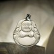 白水晶笑佛吊坠 Clear Quartz Laughing Buddha Pendant