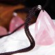 粉水滴吊坠 Rose Quartz Pendant