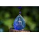 蓝琉璃药师佛吊坠 Blue Glazed Medicine Buddha Pendant