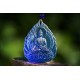 蓝琉璃药师佛吊坠 Blue Glazed Medicine Buddha Pendant