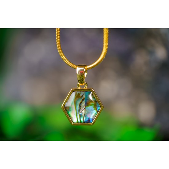 鲍贝壳吊坠 （大卫星）Star of David Pendant with Abalone Shell 