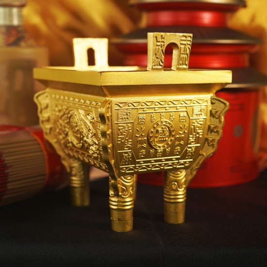 四方纳福黄金盛鼎 Prosperous Golden Cauldron