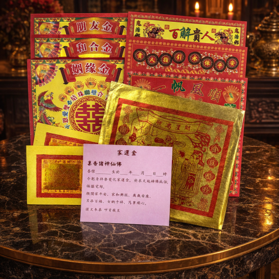 家运金 Family Prosperity Joss Paper