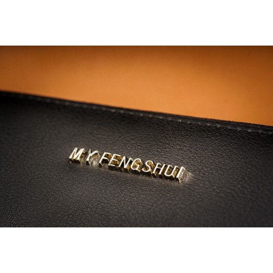 福海吸金钱包 - 拉链款 (黑色)