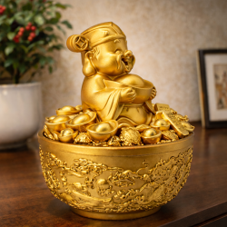 财神聚财宝盆 WEALTH GOD'S TREASURE BOWL 财神聚财宝盆 WEALTH GOD'S TREASURE BOWL