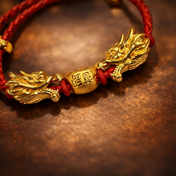 双龙聚宝手绳 TREASURE GATHERING LUCKY STRING 双龙聚宝手绳 TREASURE GATHERING LUCKY STRING