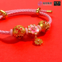 桃花朵朵开手绳 LOVE BLOSSOMS LUCKY STRING 桃花朵朵开手绳 LOVE BLOSSOMS LUCKY STRING