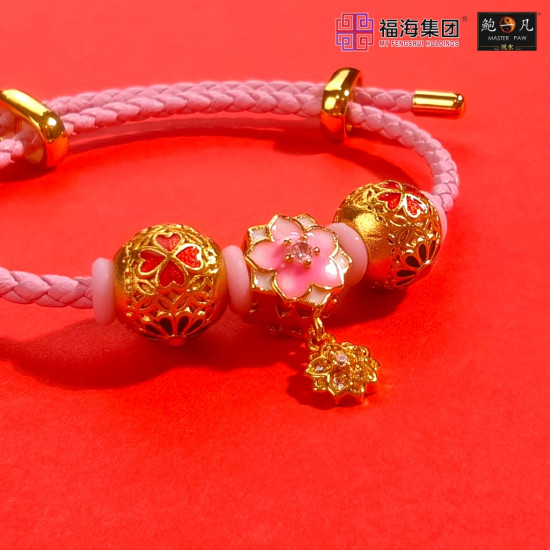 桃花朵朵开手绳 LOVE BLOSSOMS LUCKY STRING 桃花朵朵开手绳 LOVE BLOSSOMS LUCKY STRING
