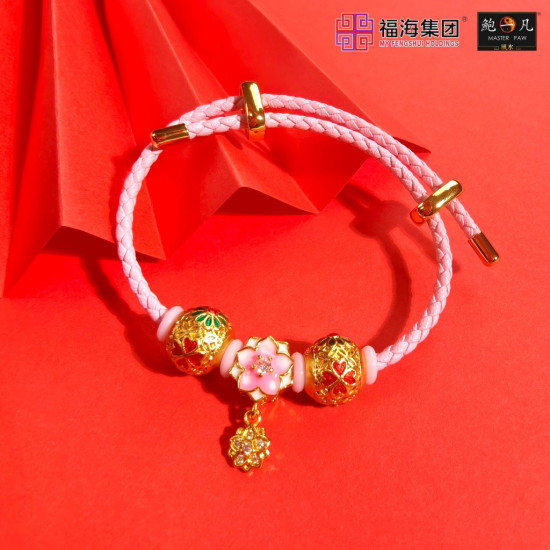 桃花朵朵开手绳 LOVE BLOSSOMS LUCKY STRING 桃花朵朵开手绳 LOVE BLOSSOMS LUCKY STRING