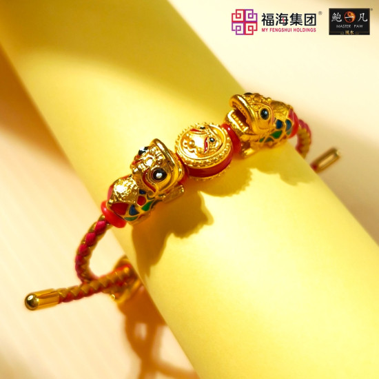 醒狮纳福手绳 PROSPEROUS LUCKY STRING 醒狮纳福手绳 PROSPEROUS LUCKY STRING