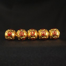 红色八方来财珠 Red Abundance Prosperous Bead