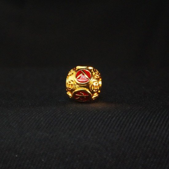 红色八方来财珠 Red Abundance Prosperous Bead