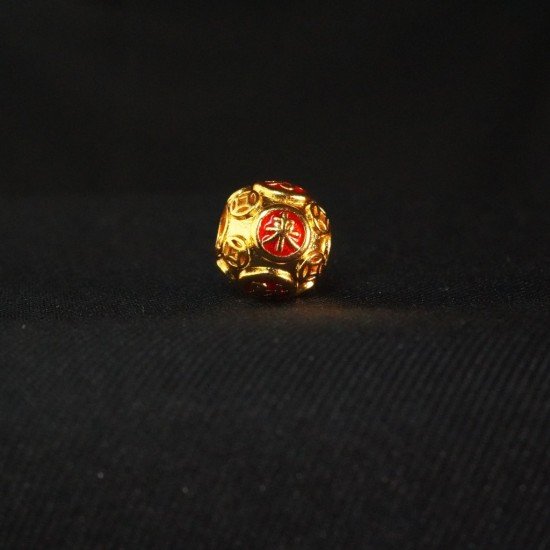 红色八方来财珠 Red Abundance Prosperous Bead