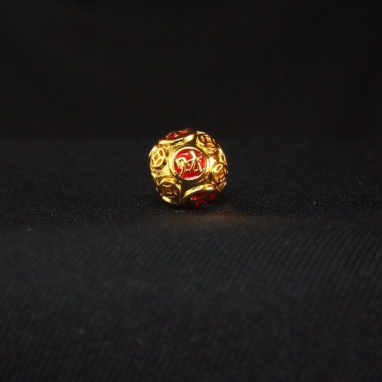 红色八方来财珠 Red Abundance Prosperous Bead