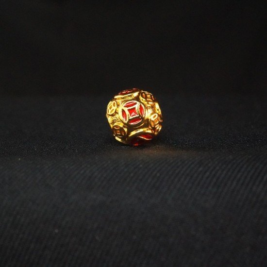 红色八方来财珠 Red Abundance Prosperous Bead