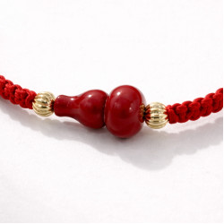 朱砂纳福手绳 CINNABAR FORTUNE RED STRING 朱砂纳福手绳 CINNABAR FORTUNE RED STRING