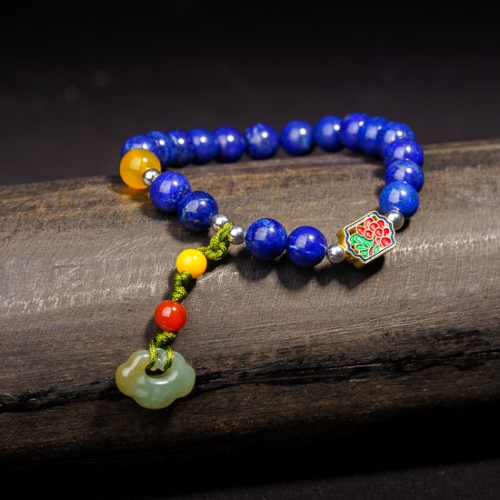 如意青金石手链 Lapis Lazuli Bracelet 8mm