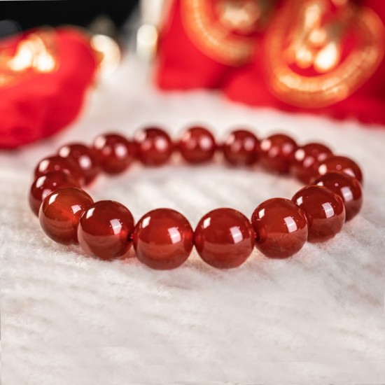 红玛瑙手链 Red Agate Bracelet