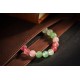 绿红草莓晶手链 Green And Red Strawberry Quartz Bracelet