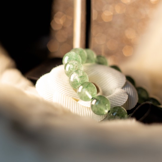 绿草莓晶手链 Green Strawberry Quartz Bracelet