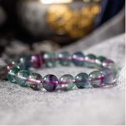 彩萤石手链