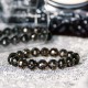 茶水晶手链 ( 切面128 ) Smoky Quartz Bracelet ( Cut 128 Facets )