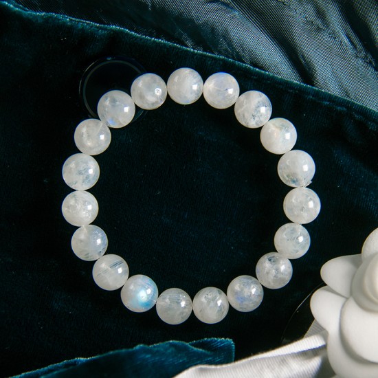 蓝月光手链 Blue Moonstone Bracelet