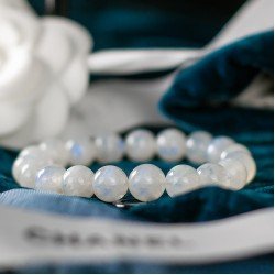 蓝月光手链 Blue Moonstone Bracelet