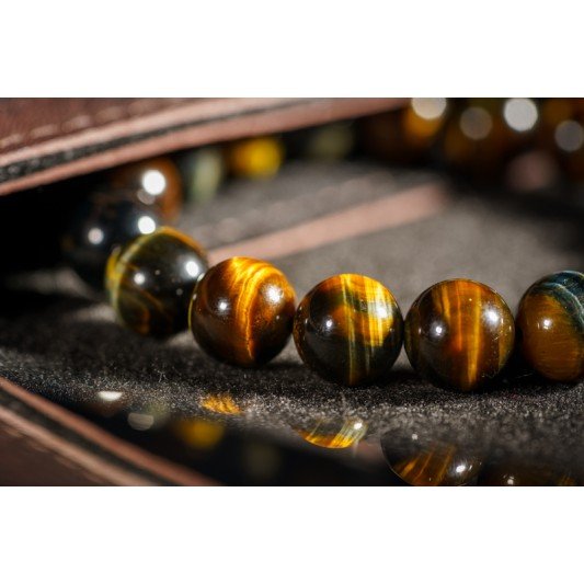 蓝虎眼石手链 Blue Tigerite Bracelet 8mm 蓝虎眼石手链 Blue Tigerite Bracelet 8mm