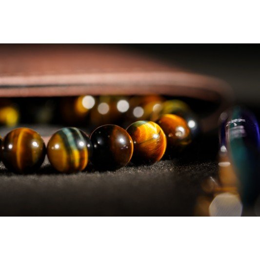 蓝虎眼石手链 Blue Tigerite Bracelet 8mm 蓝虎眼石手链 Blue Tigerite Bracelet 8mm