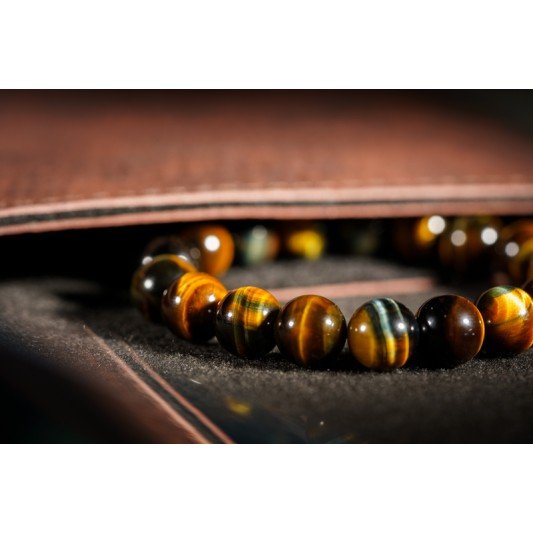 蓝虎眼石手链 Blue Tigerite Bracelet 8mm 蓝虎眼石手链 Blue Tigerite Bracelet 8mm