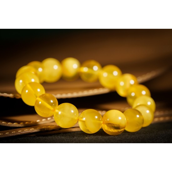 蜜蜡手链 Beeswax Amber Bracelet