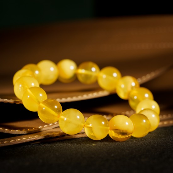 蜜蜡手链 Beeswax Amber Bracelet