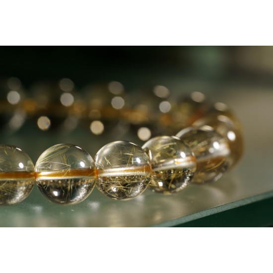 金发晶手链 Rutilated Quartz Bracelet